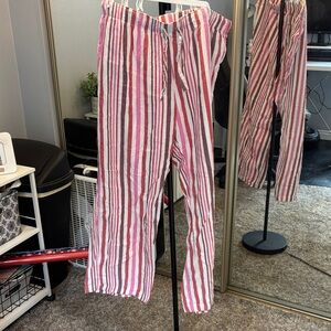 Striped Pink and White Lounge Pants